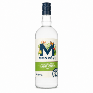 Rhum Blanc Traditionnel 40° - Monpéyi - 1 L