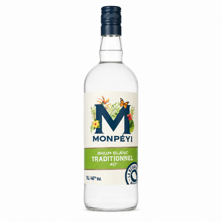 Rhum Blanc Traditionnel 40° - Monpéyi - 1 L