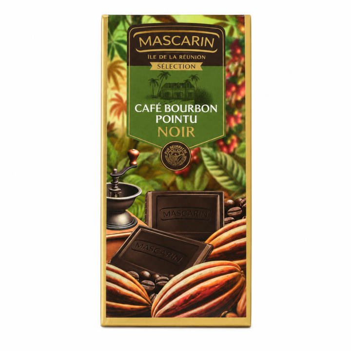 Chocolat Noir au Café Bourbon Pointu - Mascarin - 100 g