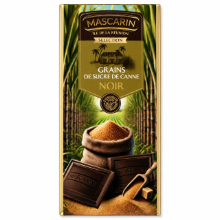 Chocolat Noir aux Grains de Sucre de Canne - Mascarin - 100 g