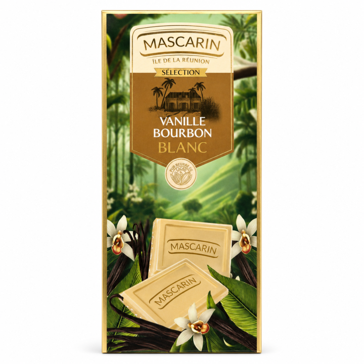 Chocolat Blanc à la Vanille Bourbon - Mascarin - 100 g