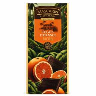 Chocolat Noir aux Éclats d’Orange - Mascarin - 100 g