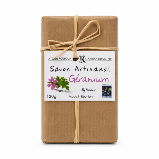 Savon Artisanal au Géranium - Atelier Rossolin