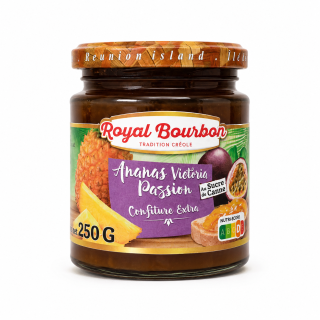 Confiture Ananas Victoria & Fruit de la Passion - Royal Bourbon - 250 g