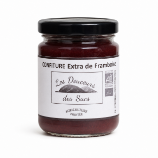 Confititure Extra de Framboise Bio - Les Douceurs des Sucs - 230 g
