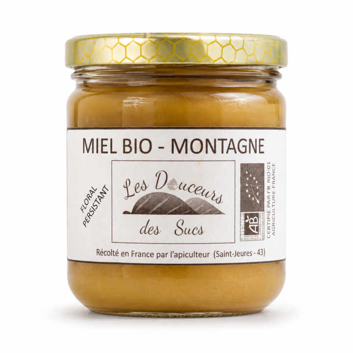 Miel Bio de Montagne - Les Douceurs des Sucs - 500 g