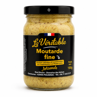 Moutarde Fine Artisanale - La Véritable - 180 g