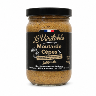 Moutarde aux Cèpes Artisanale - La Véritable - 180 g