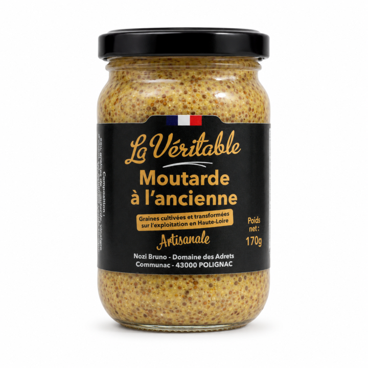 Moutarde à l’Ancienne Artisanale - La Véritable - 170 g
