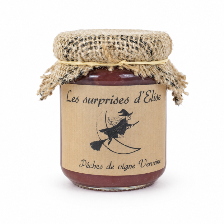 Préparation de Pêches de Vigne à la Verveine - Les Surprises d’Élise - 240 g