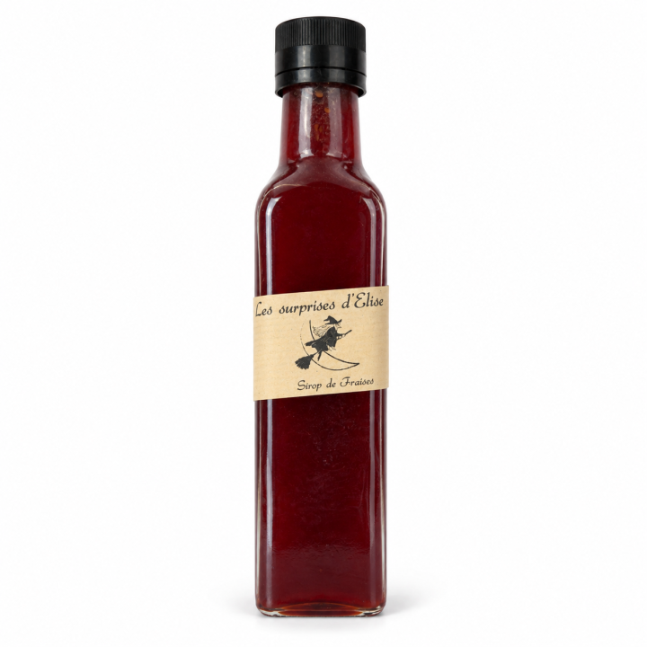 Sirop de Fraises Artisanal - Les Surprises d’Élise - 25 cl