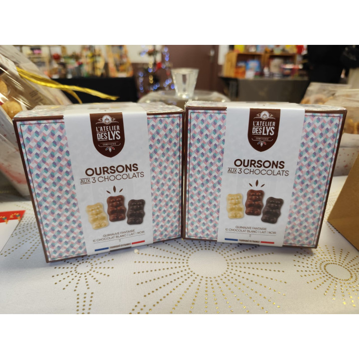 Oursons guimauve aux trois chocolats