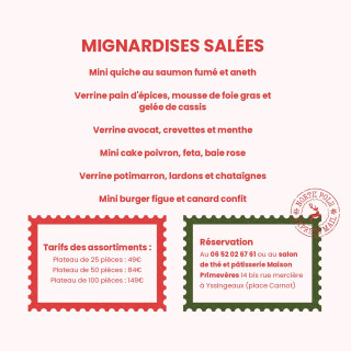 Mignardises salées - Noël 2025