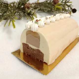 Bûche Poire Marron