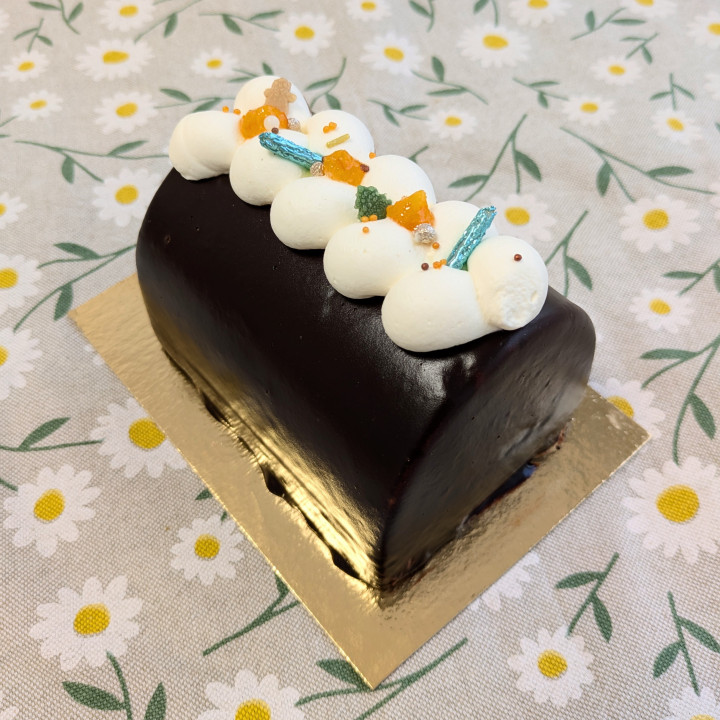 Bûche Clémentine Noisette Chocolat