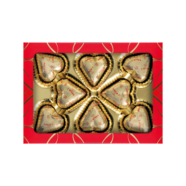 Etui 8 cœurs en chocolat